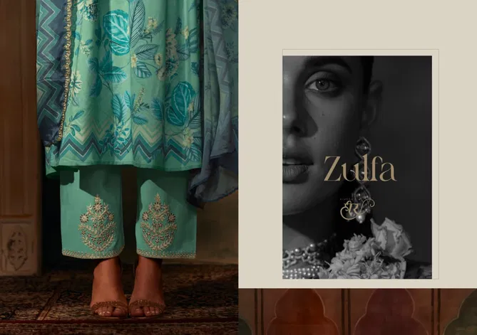 Zulfa By Kimora Pure Muslin Printed Embroidery Salwar Kameez Wholesale Shop In Surat